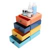 4Pcs Drawer Plastic Storage Box Desk Organization Stackable Storage Drawers Set for Home Office