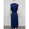 Summer Sleeveless Round Neck Fashionable Casual Long Dress