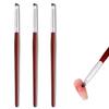 3 Pcs Nail Art Brush Ombre Nail Brush Wooden Ombre Nails Art Gradient Painting Brushes Gradual Color Blooming Nails Drawing Pen Manicure Gel Polish