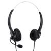 RJ9 Telephone Headset Corded Binaural Phone Headphone with Noise Cancelling Mic for Call Center Customer Service
