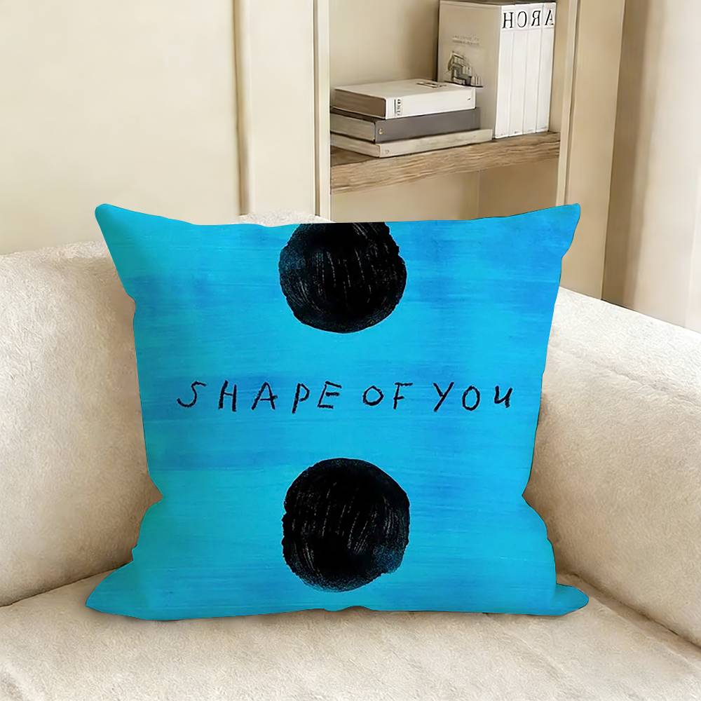 Ed SSheeran Albums Pillow Case Living Room Sofa Cushion Cover Suitable For Home Bedroom Room Decoration