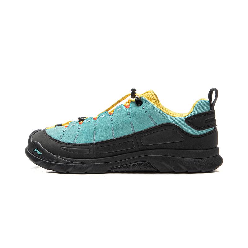 New LiNing CF Tracing, Forest Grace Cushioning, Abrasion Resistant Grip Low Top Hiking Shoes Unisex Blue Black AHTV029-1