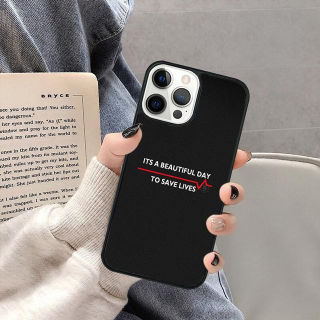 TV Greys Anatomy Phone Case Cover for iPhone 17 Air 16 16e 15 13 14 11 12 Pro Max Max Plus Coque Fundas Shell