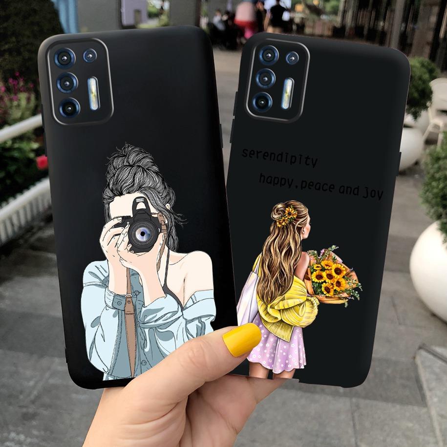 Für Motorola Moto G9 Plus Hülle Mode Liebesherz Weiche Abdeckung Silikon TPU Funda Für Moto G9 Plus XT2087-1 G9Plus Handy Tasche Hüllen
