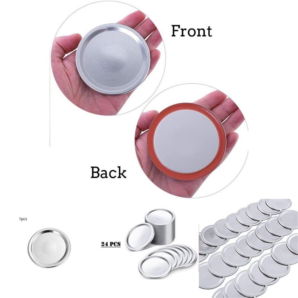 Mason Jar Silver Aluminum Lid For 68mm And 86mm Wide Mouth Storage Containers Kitchen Tool