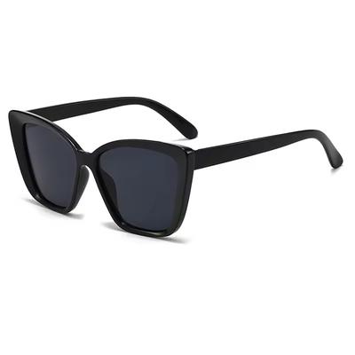 Retro Cat Eye Sunglasses Women's Square Large Frame Sunglasses Women's Brand Designer Retro Fashion Decorative Glasses