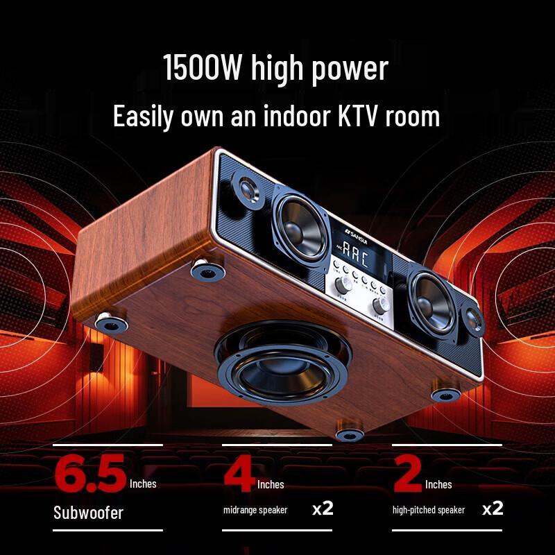 SANSUI T76S 2024 Upgraded All-in-One Home Audio System