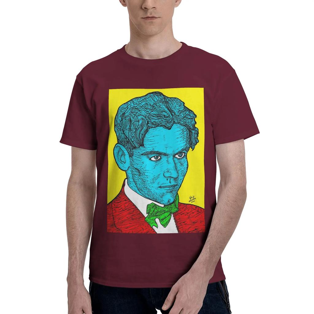 Federico Garcia Lorca ritratto 16 Uomo Maglietta Oversize Magliette Uomo Girocollo Cotone T-shirt Corte Estive Maschili