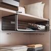 Nástěnný výsuvný úložný regál Nástěnná skříň Úložný kovový síťovaný závěsný síťovaný koš Podpolicový úložný prostor Velká kapacita