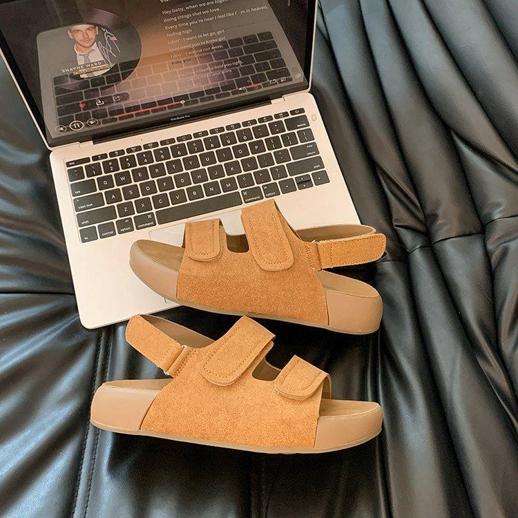 

Platform bottom Boken sandals women s 2025 new summer wear women s shoes Internet celebrity explosion senior sense with skirt sandals 40