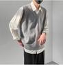 Men's Knit V-Neck Sweater Vest - Korean Style, Sleeveless, Loose Fit for Spring, Autumn, and Winter