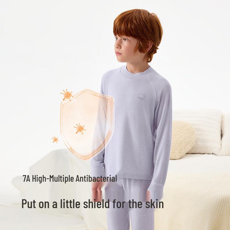 YEEHOO Kids' Warm Lamb Wool Base Layer Top