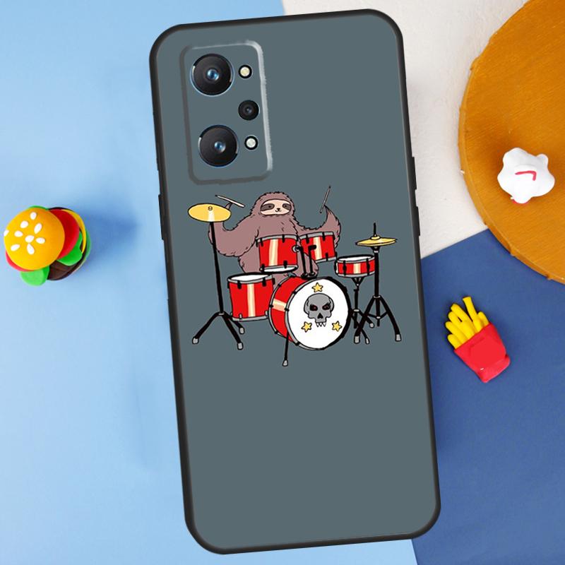 Musical Instrument Drum For Realme GT 6 6T 5 GT7 Pro C61 C75 C55 C51 C21Y C25S C67 C53 13 12 10 11 14 Pro Plus Case