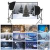 Winter Wonderland Themed Background,Christmas Photography Backdrop,for Parties and Holiday Photography Backdrops,Photo Studio