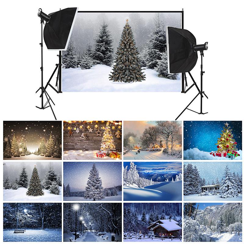 Winter Wonderland Themed Background,Christmas Photography Backdrop,for Parties and Holiday Photography Backdrops,Photo Studio