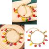 Fruit Charm Bracelet With Zinc Alloy Beads For Women And Men