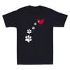 Dog Paw With Red Heart Funny Dogs Animal Lover Gift Vintage Unisex Tshirt Tee