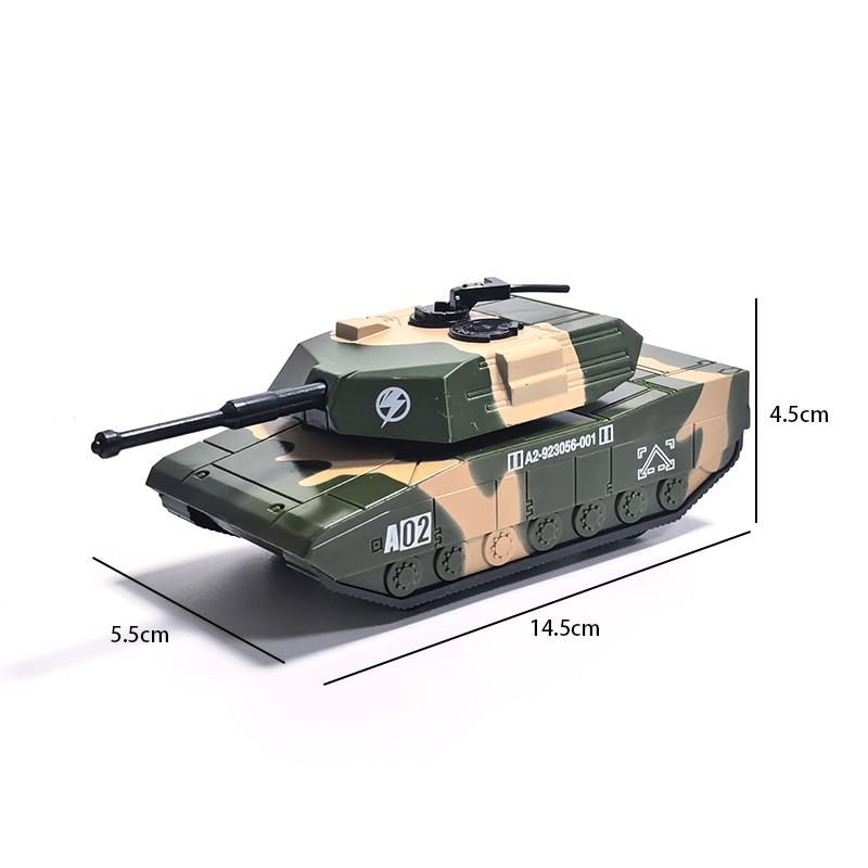 Alloy Metal+Plastic Pull Back Car Simulation Army Armed Tank Helicopter Armored Vehicle Car Truck Children's Toys Playsets Scale Ratio Model