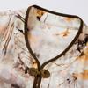 Abito estivo da donna Passte in chiffon stampato stile cinese, linea ad A