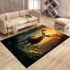 Deer In Forest Sunlight Filtering Carpet for Living Room Bedroom Bedside Floor Mat Cloakroom Children Playing Mat Area Rug