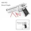 Toy Gun Assembly Building Blocks MOC Models QBU191 Rifle Desert Eagle AK47 AWM M416 MCX Assault Rifles Boys Educational Gifts