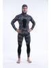 3mm Camouflage Two-Piece Wetsuit with Hood for Diving, Spearfishing, Freediving, and Snorkeling