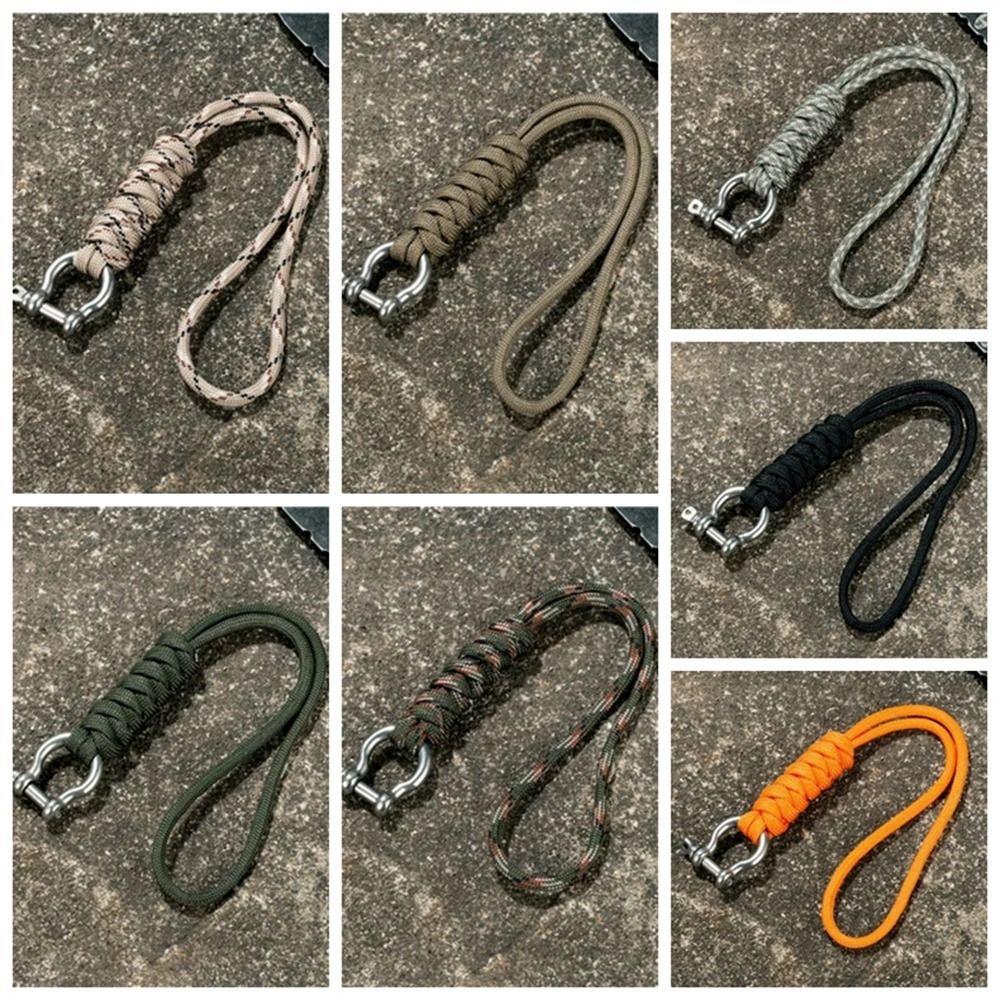 High Strength Paracord Keychain Outdoor Style Parachute Cord Keychain Survival Tool