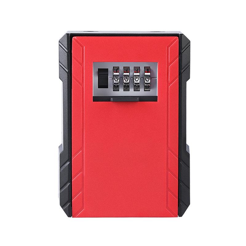Wall-Mounted Key Lock Box with Password for Temporary Use at Home and Guesthouses