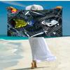 1pc C-Coraline (2) Beach Towel, Comfortable and Thick, and Swimming/Bath/Picnic/Camping Towel, Suitable for Seaside Beaches