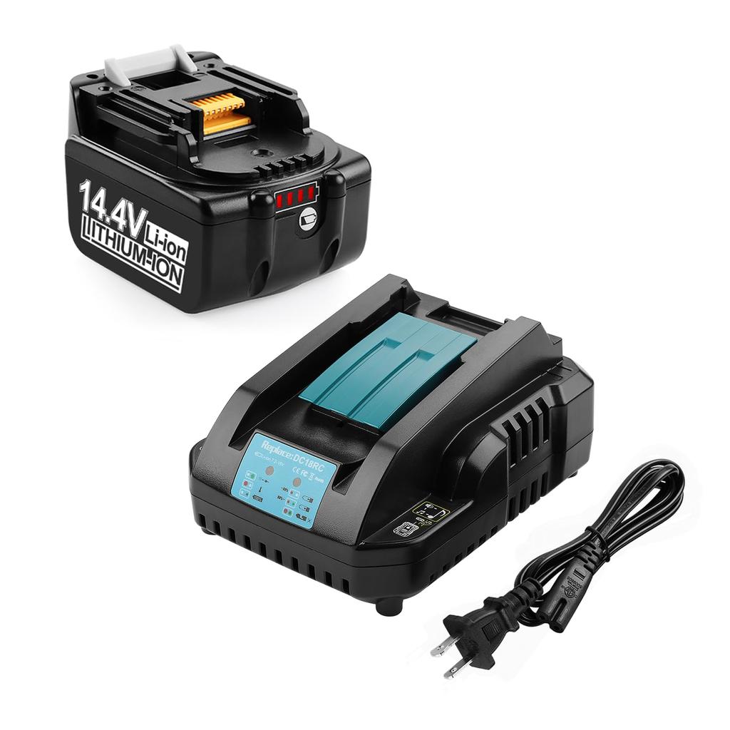 Ehomtikk Kompatibilní sada nabíječek Makita Makita Power Tools BL1460B BL1430 BL1440 BL1450 BL1460 Kompatibilní DC18RC nabíječka Makita 14,4V 14,4V 14,4V/18V