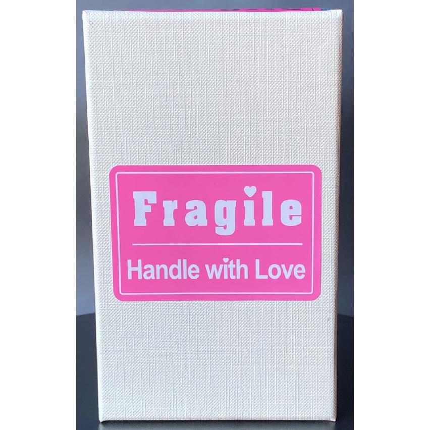 MeshaKippa 2x3 200pcs Cute Fragile Stickers for Shipping Box, Personal Mailing, Girls Bags