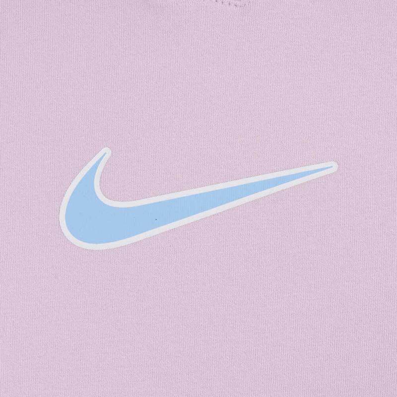 Nike G NSW SS Top GX Star Logo Neck Sports Short Sleeve Kids Tops Pink HJ3343-537