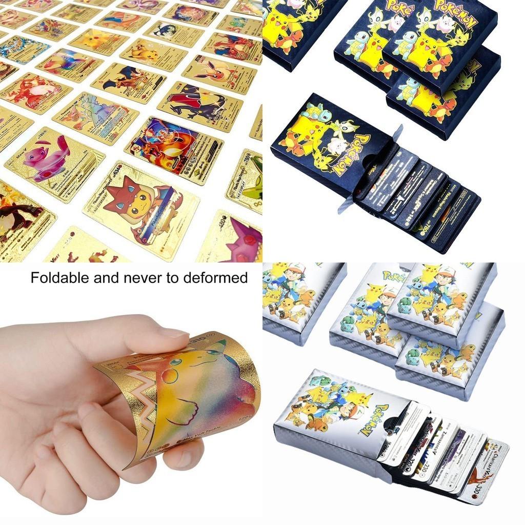 Limited Edition Pokemon Gold Foil Card Set 55pcs English Perfect For Fans