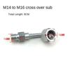Diesel Common Rail Injector Repair Tool Test Bench Conversion Joint High Pressure Oil Pipe Tube Transition  M14-12/14/16/18