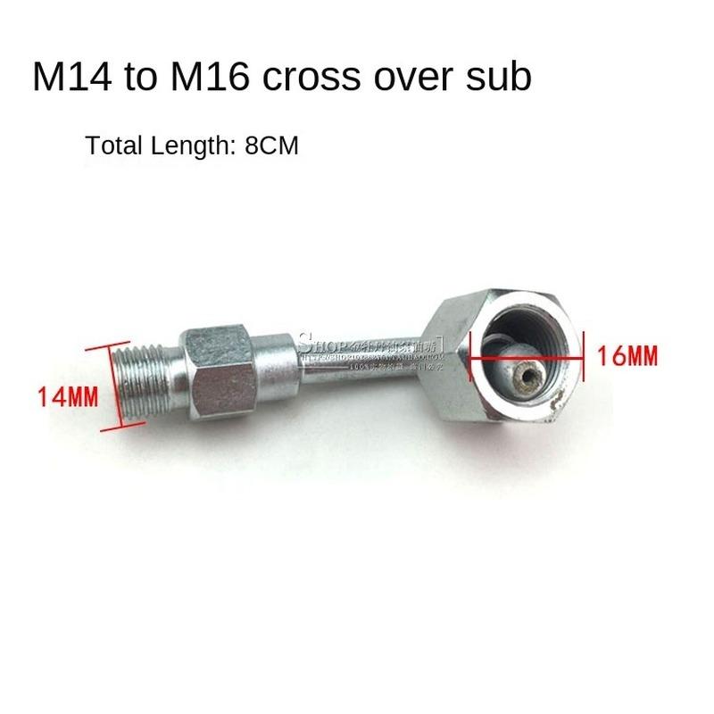 Diesel Common Rail Injector Repair Tool Test Bench Conversion Joint High Pressure Oil Pipe Tube Transition M14-12/14/16/18