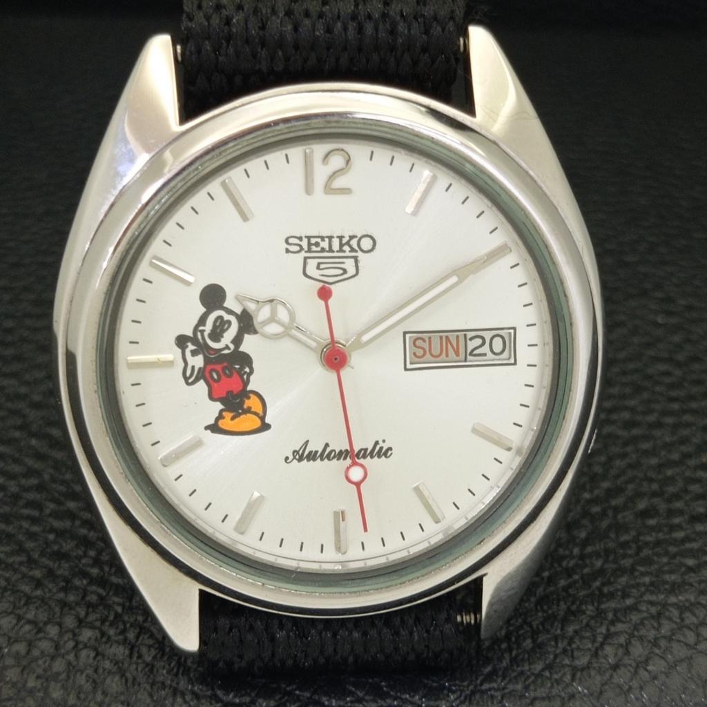 SEIKO 5 AUTOMATIC VINTAGE JAPAN 7009A MENS SILVER COLOR DIAL WATCH a700555-5 R203-a700555