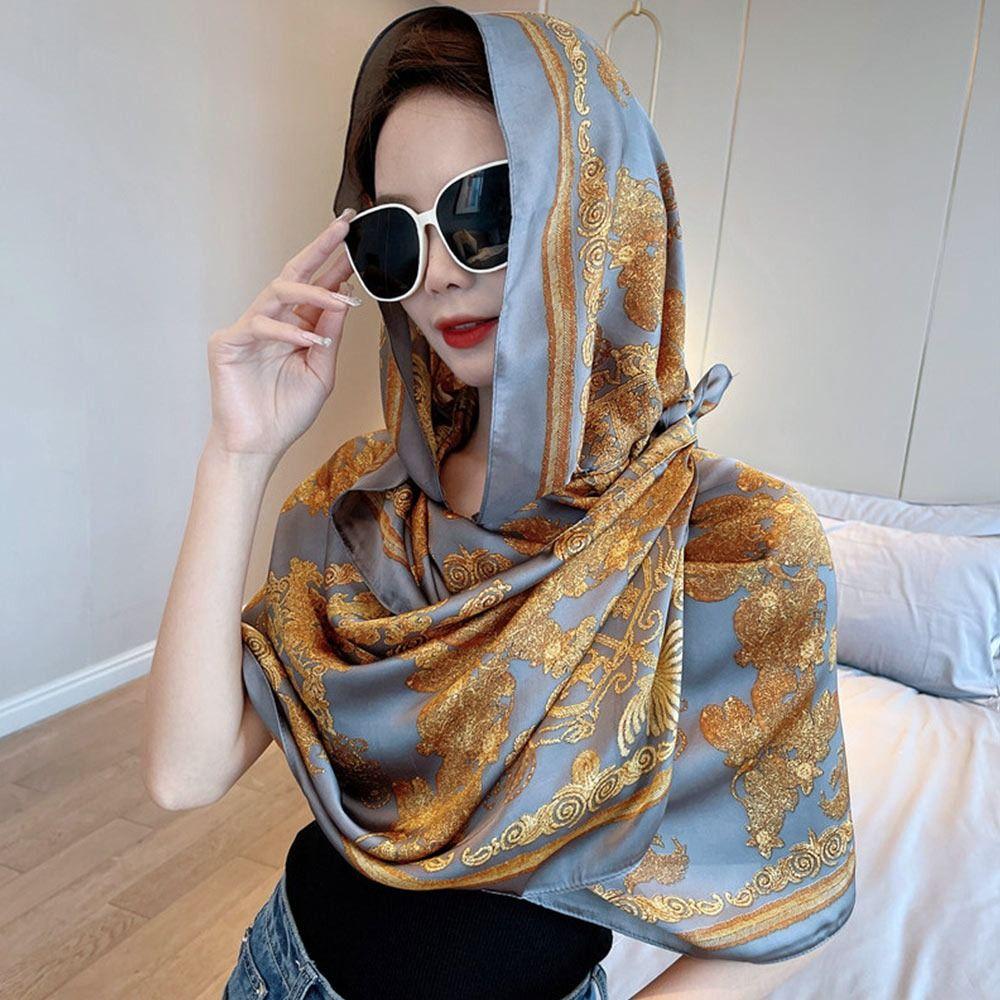 With Buckle Muslim Turban Sun-Resistant Headscarf Fashion Baotou Hat  Women