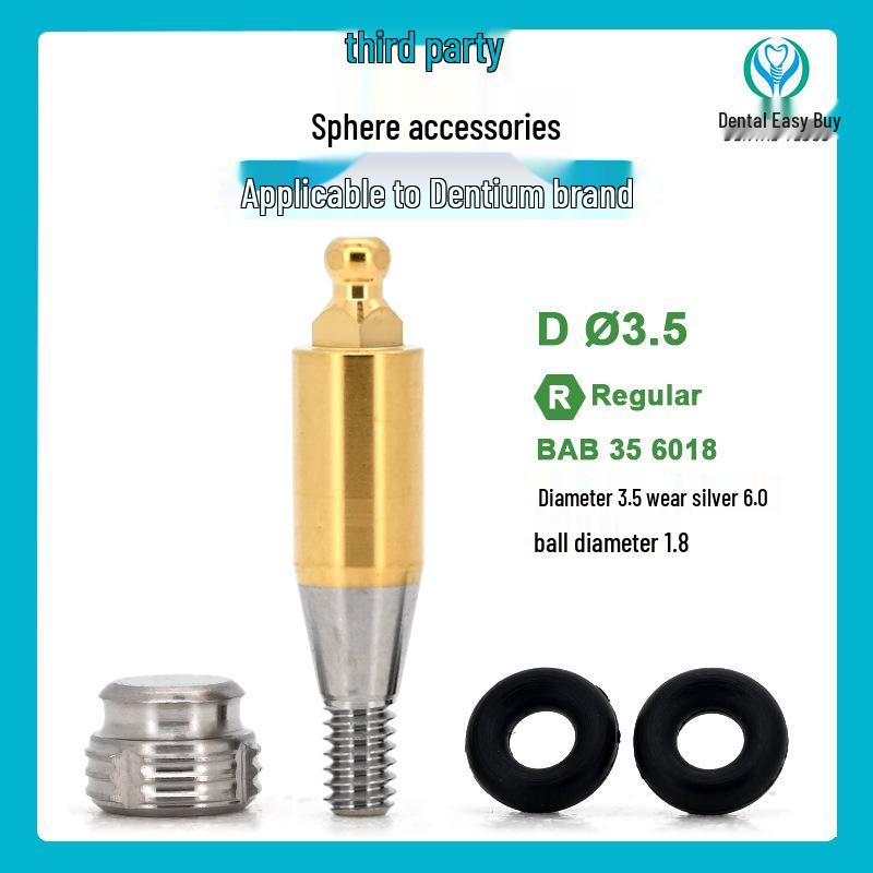 

ДЕН ДЕНТОН Бейсболка Отвертка для оральных имплантов Трансферный штифт с черным кольцом-основанием