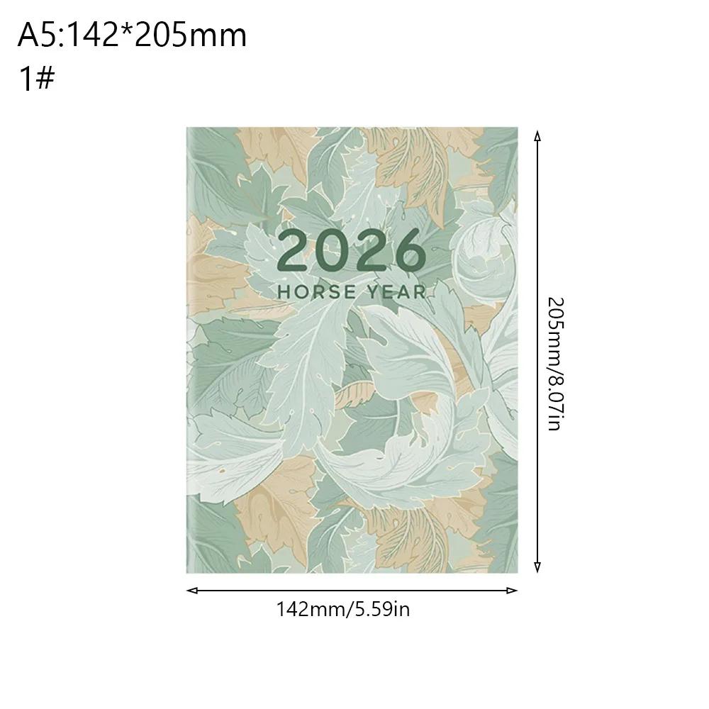 A4 A5 2026 Schedules Notebook 24 Sheets Learning Plan Planner Notebook Life Check-in Work Efficiency 2026 Calendar Planner