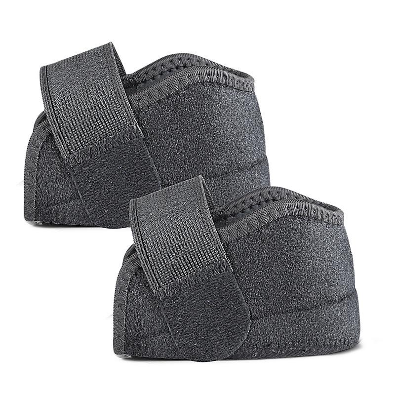 Shock-Absorbing Height-Boosting Velcro Silicone Heel Sleeve Pad