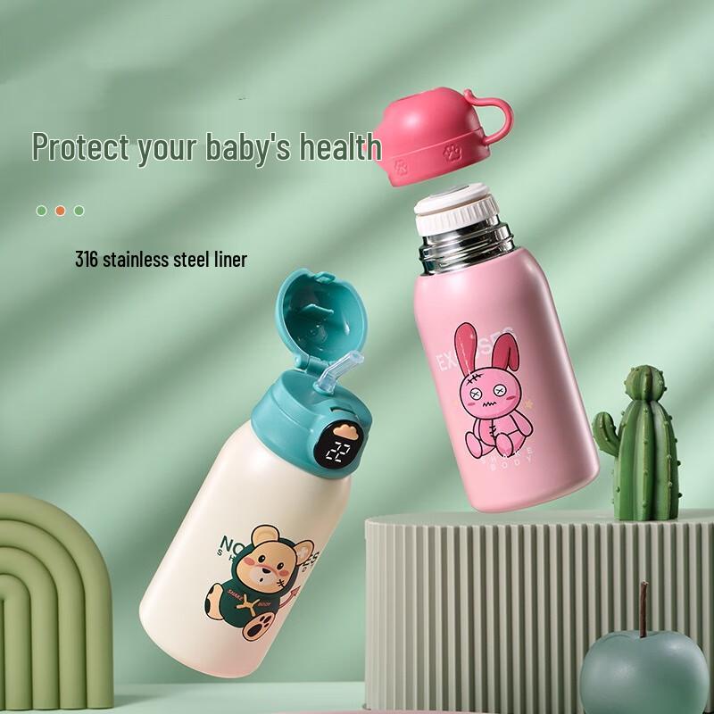 MRSIKEY Kids 316 SS Insulated Bottle with Smart Temperature Display