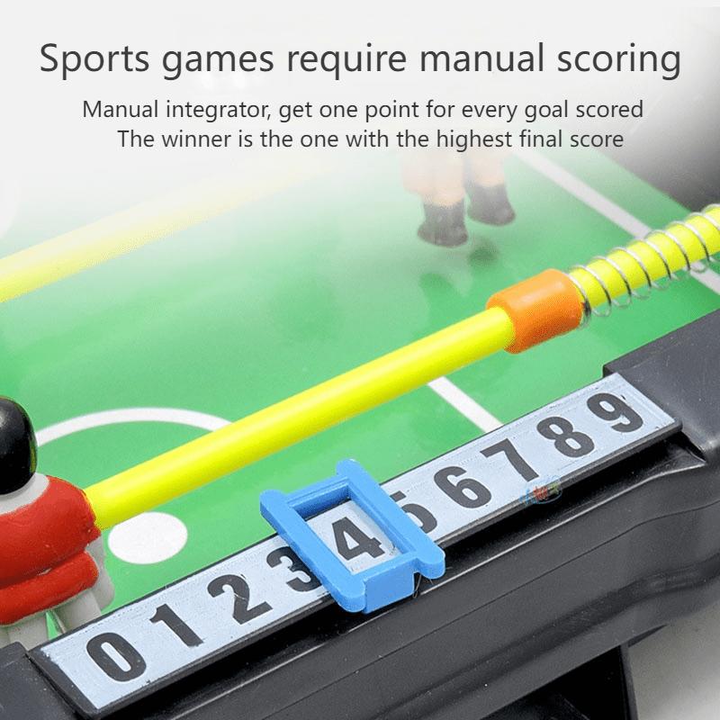 Mini-Tischfußballspiel für zwei Spieler — Ideal für Fußballfans, Partys und Veranstaltungen