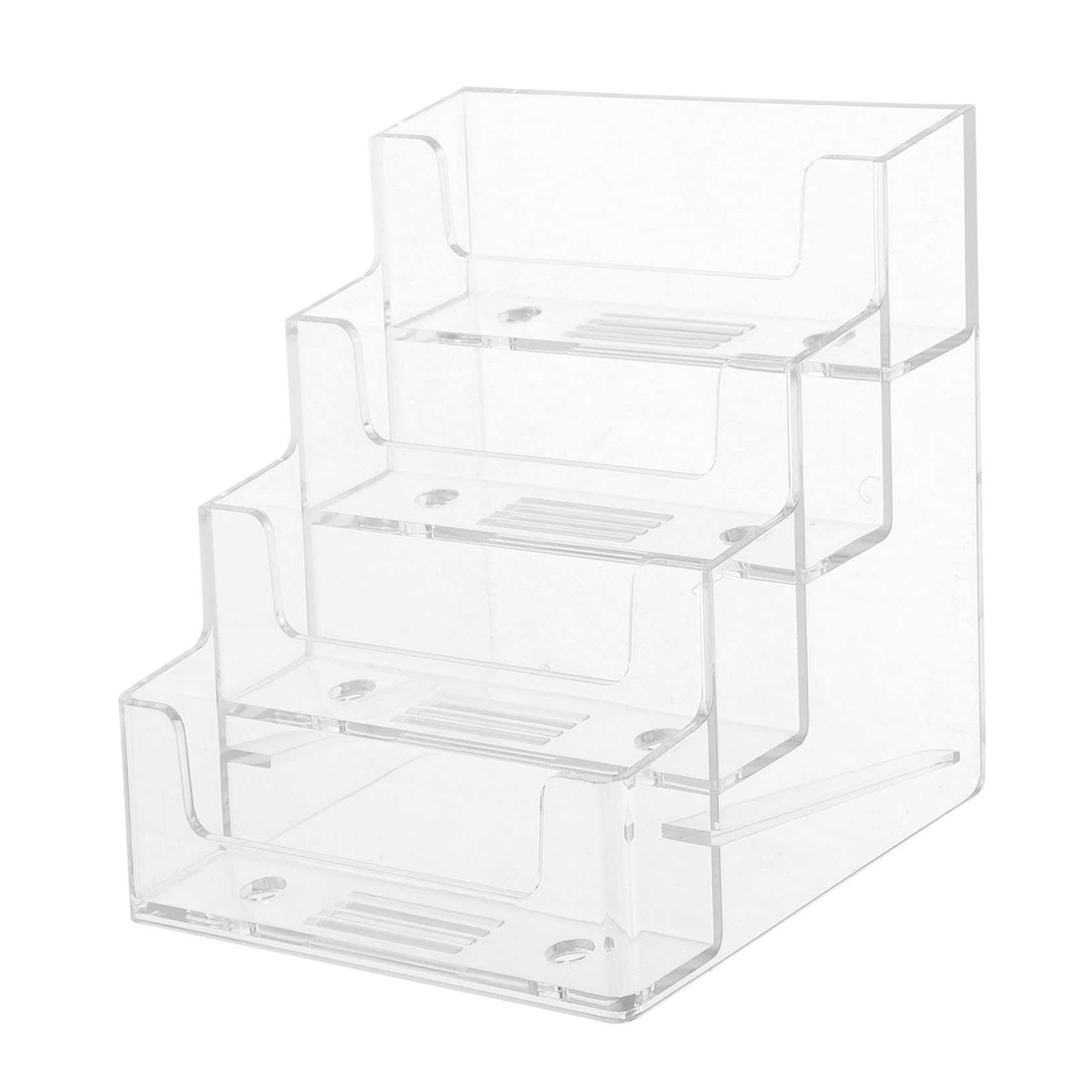 

NUOLUX Clear Desk Business Card Holder, Multi-Card Storage Stand, Desk Organization, Business Card Organizer for Office Reception