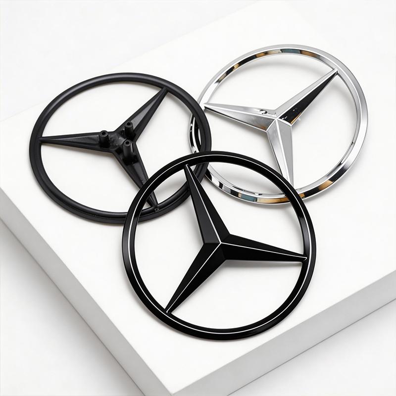 Chrome Black Rear Star Badge For Benz W205 A2058174500 Mercedes Logo W177 W176 GLA GLC GLE A1778170100 Auto Tuning Accessories