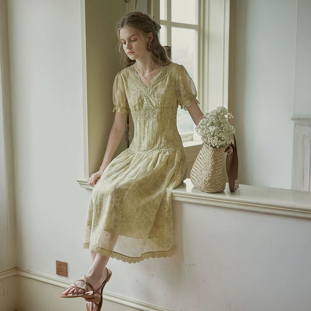 Peulaudeumali Pm_Vintage Floral Lace Dress