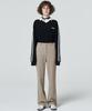 MALOUPE 2112 Semi-Wide Pants (Beige)