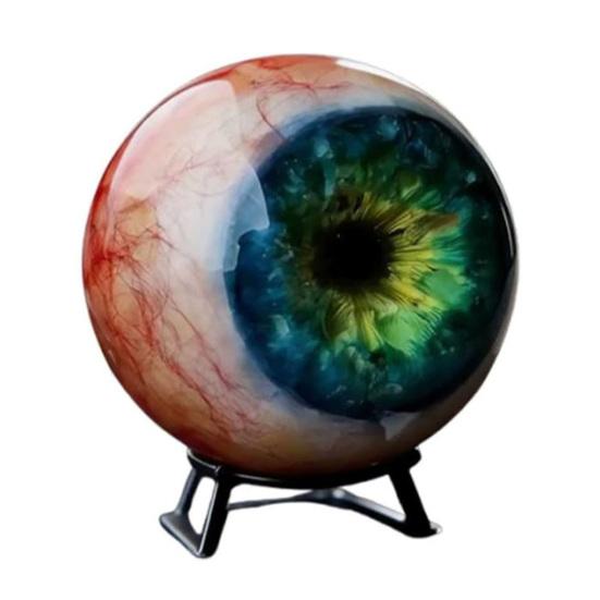Realistic Eyeball Ornament Horror 3D Eye Sculpture Gothic Scary Eyeball Figurine for Haunted House Photo Booth Props Halloween Eve Party Supplies