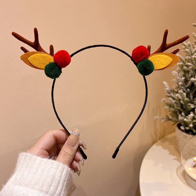 Mori Style Reindeer Antler Ears Christmas Hair Clip - Cute Kids' Hairpin Accessory
