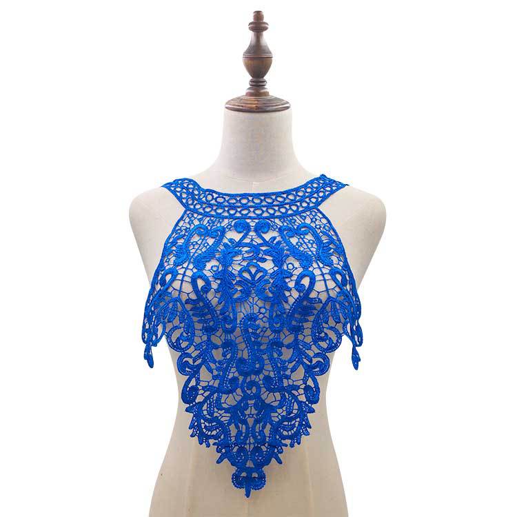 Water-soluble lace corsage, polyester silk embroidered collar, three-dimensional hollow fake collar
