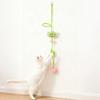 Interactive Plush Cat Toy with Hanging Rope and Ball for Indoor Play Stimulation and Exercise for Pets